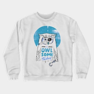 burung owl Crewneck Sweatshirt